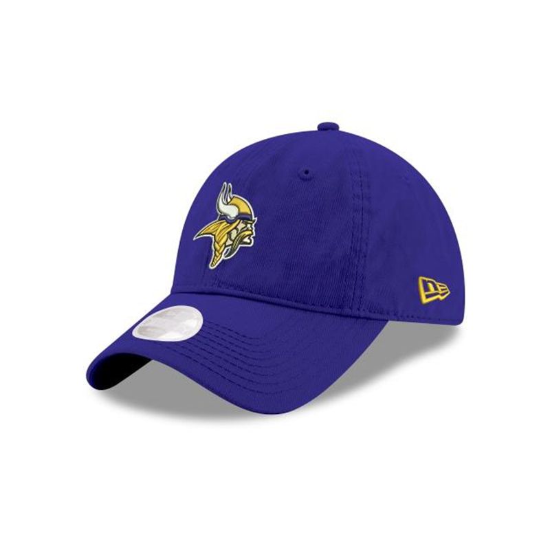 NFL Minnesota Vikings Womens Preferred Pick 9Twenty Adjustable (HSL7533) - Purple New Era Caps